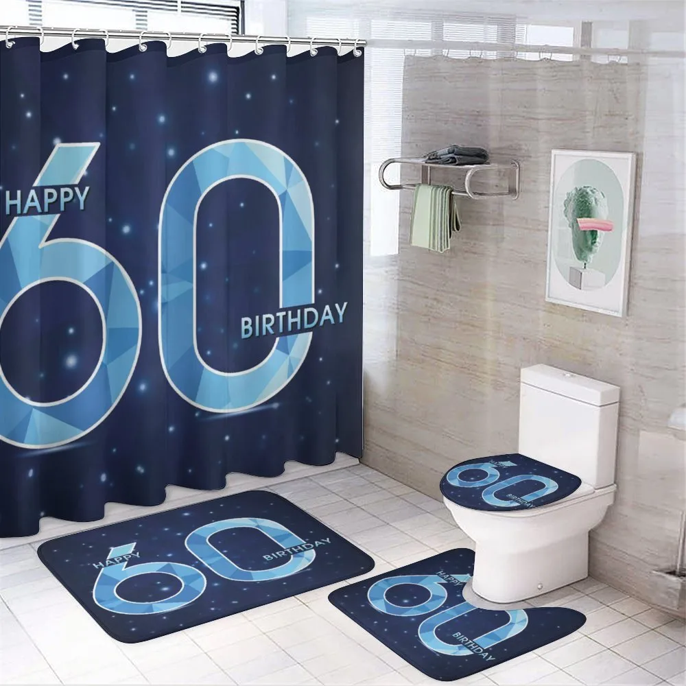 Birthday 60 Stars — 4-Piece Bathroom Set preview