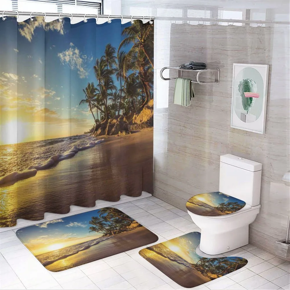 Exotic Beach Sunset — 4-Piece Bathroom Set preview