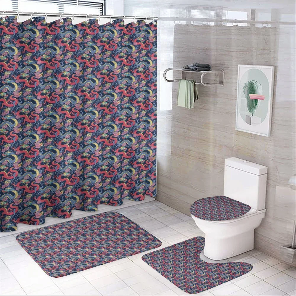 Highly Ornamented Floral — 4-Piece Bathroom Set preview