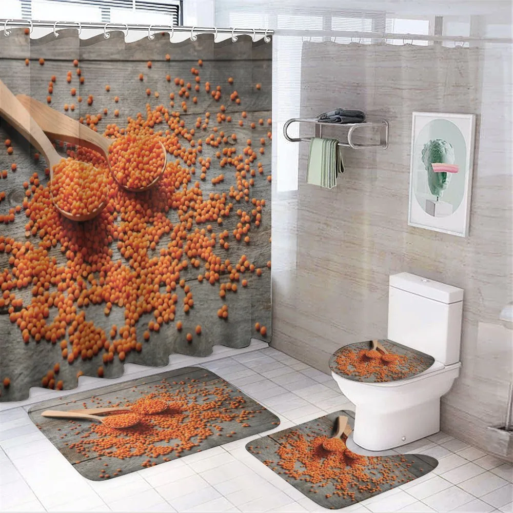 Lentils on Spoons — 4-Piece Bathroom Set preview