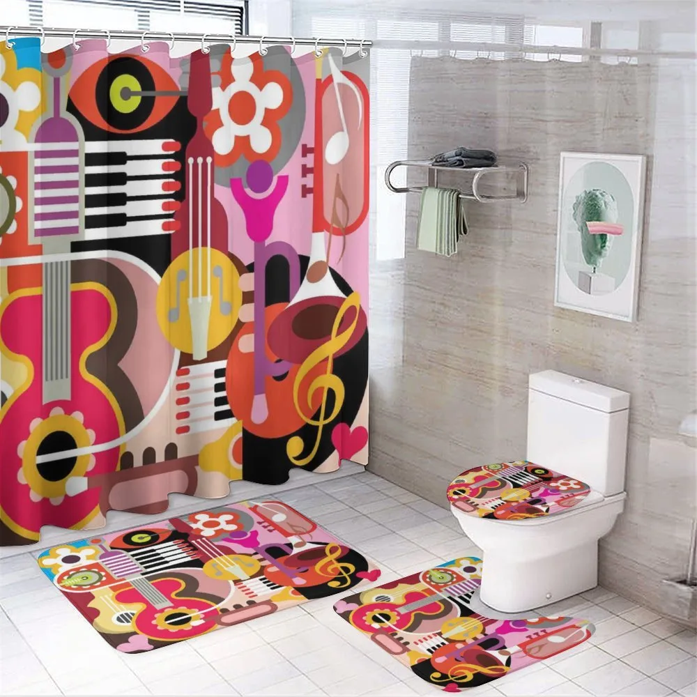Music Instruments — 4-Piece Bathroom Set preview