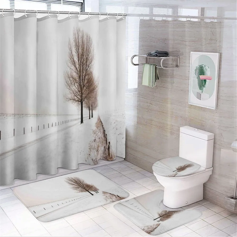Snow Winter Frozen — 4-Piece Bathroom Set preview