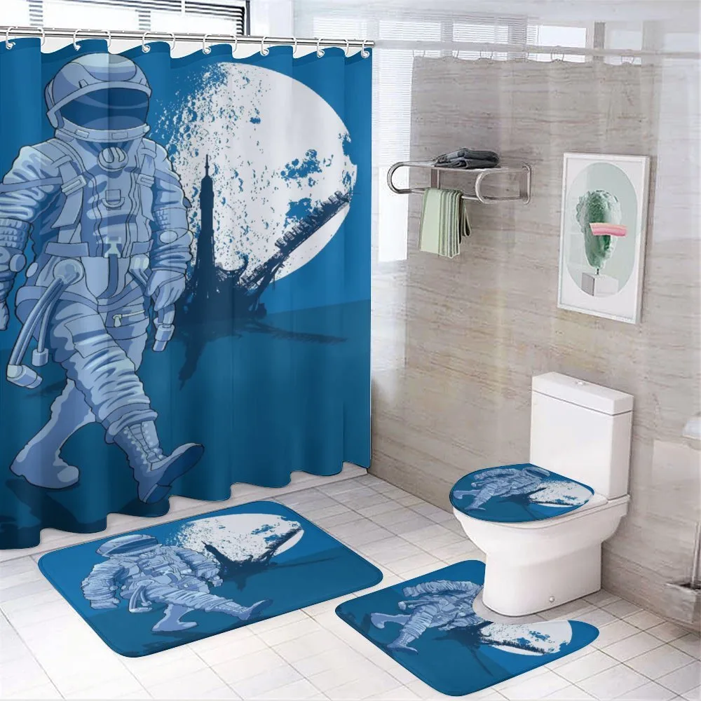 Walking on the Moon — 4-Piece Bathroom Set preview