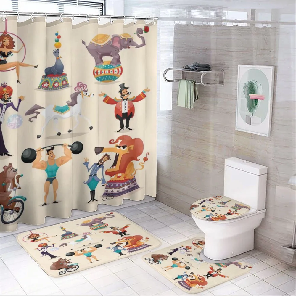 Circus Fun Athlete Horse — 4-Piece Bathroom Set preview