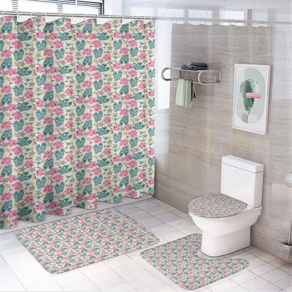 Flip Flops and Starfishes — 4-Piece Bathroom Set preview