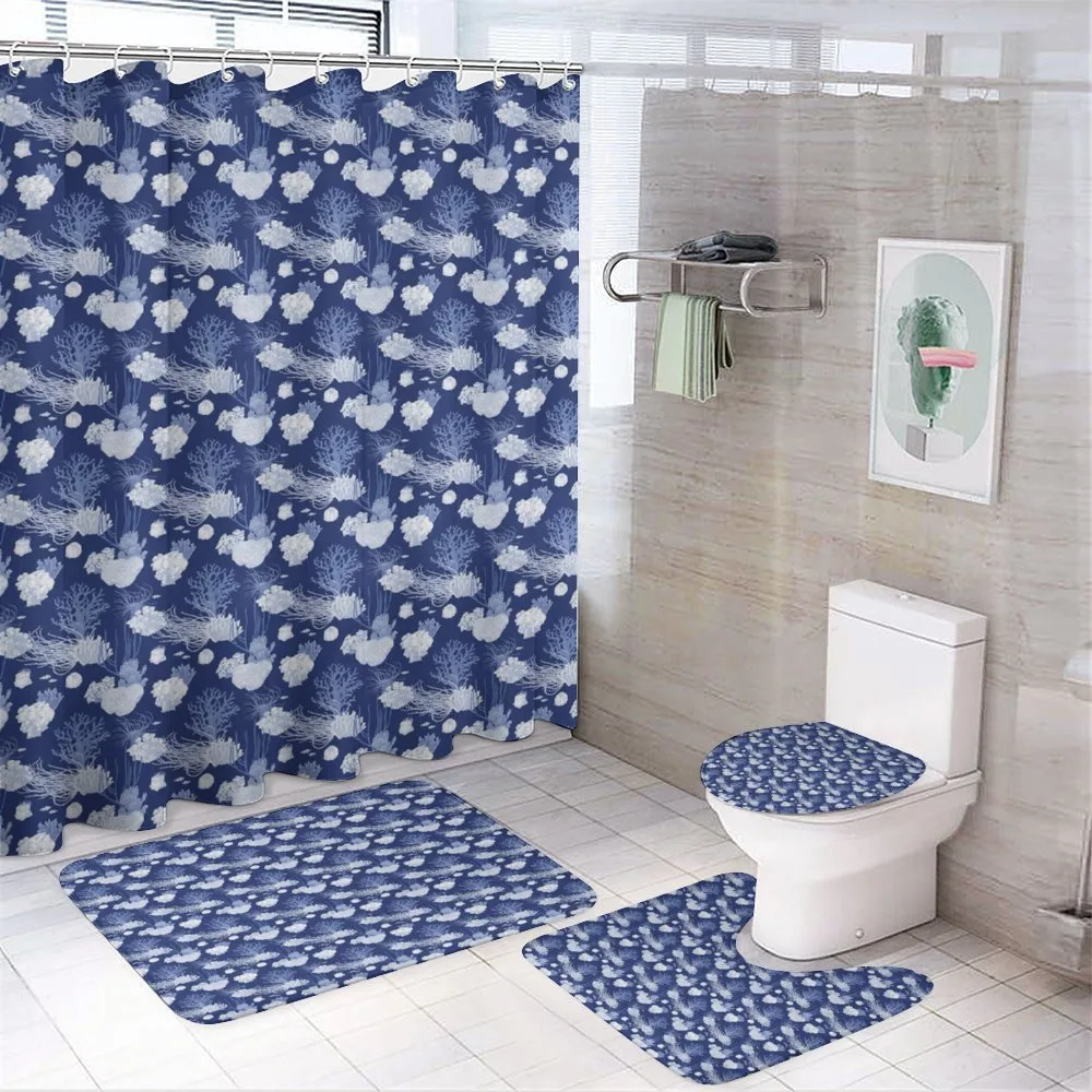 Various Shapes Sea Corals — 4-Piece Bathroom Set preview