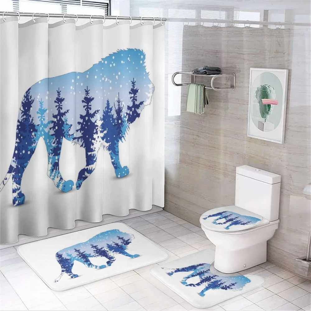 Winter Woods as Animal — 4-Piece Bathroom Set preview