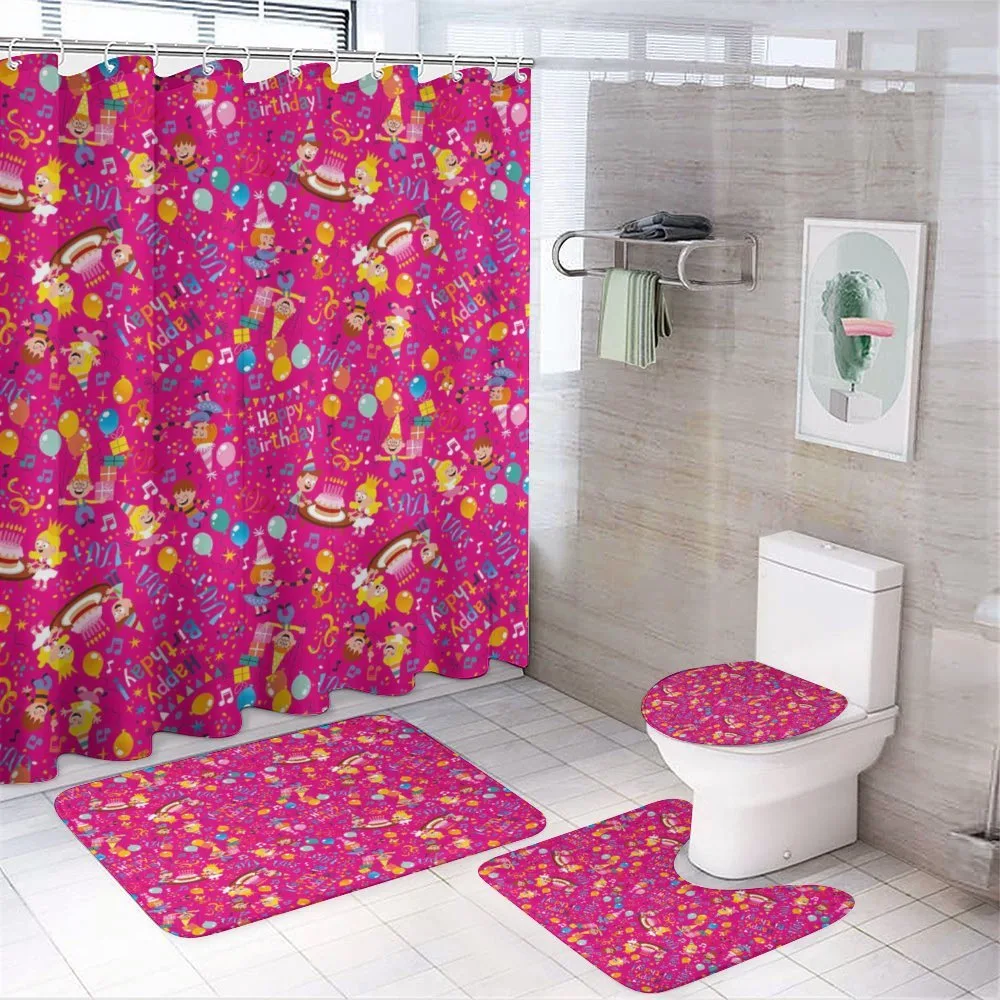 Children Party Cake Happy — 4-Piece Bathroom Set preview
