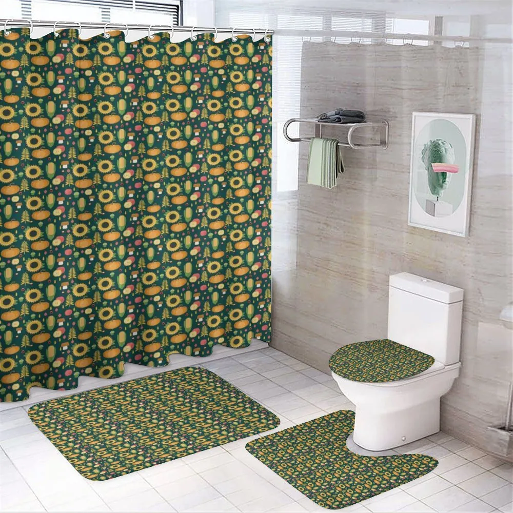 Harvest in Fall Season — 4-Piece Bathroom Set preview