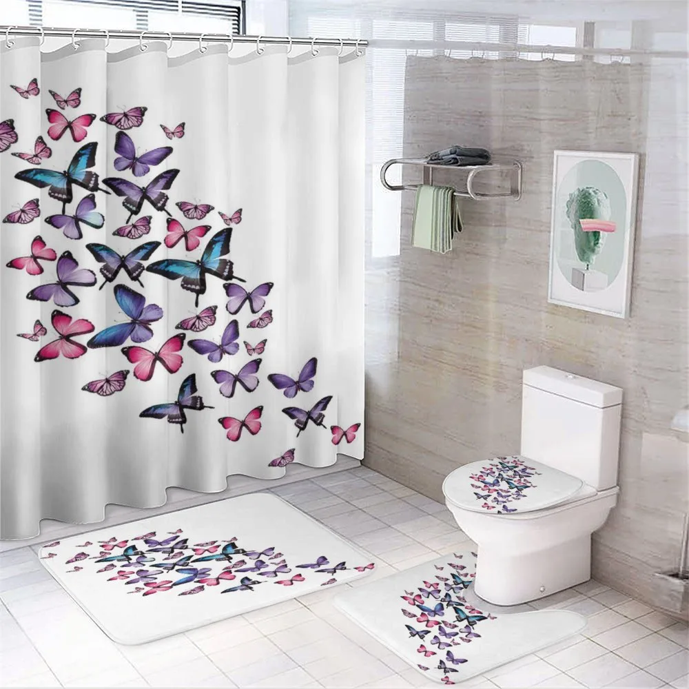 Many Butterflies — 4-Piece Bathroom Set preview