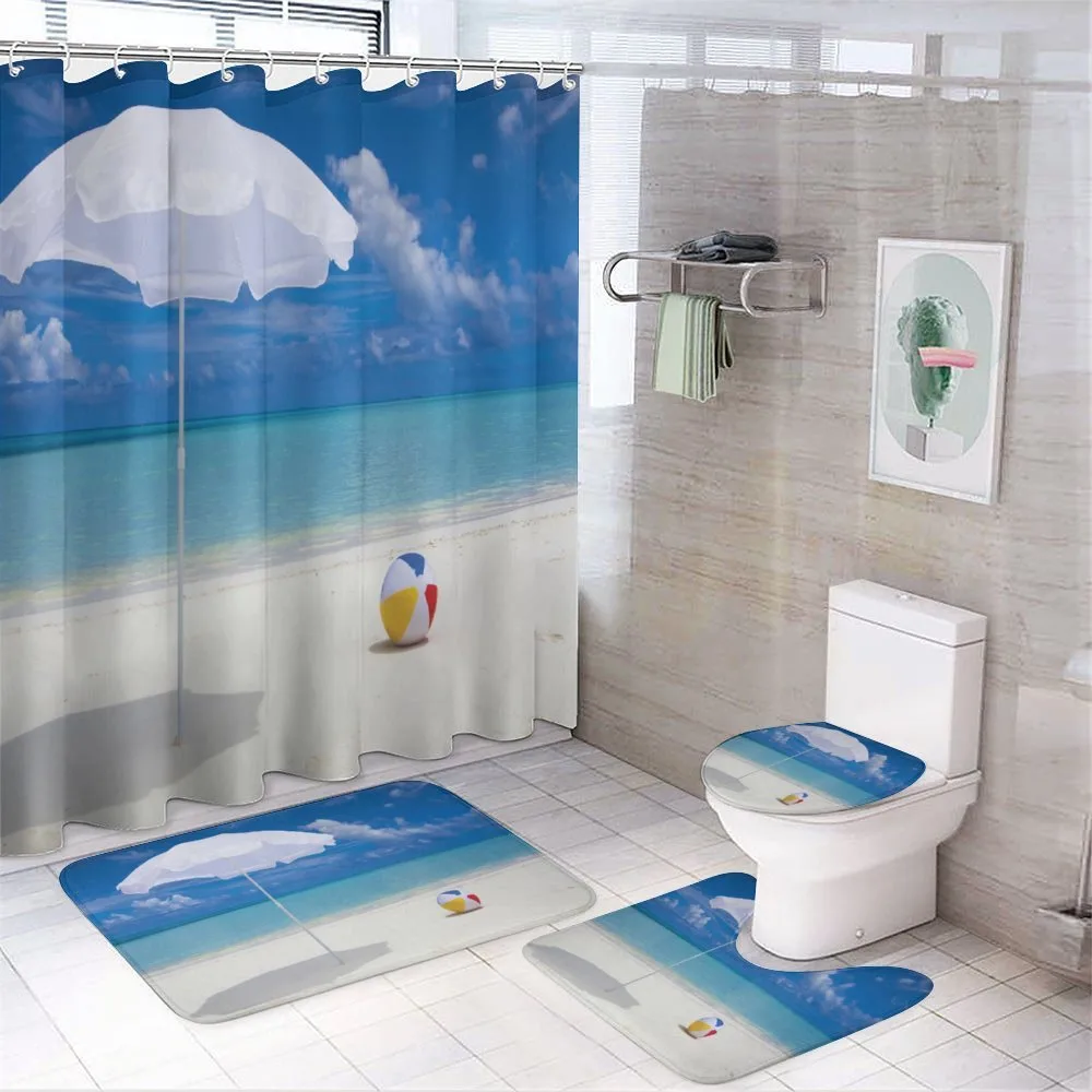 Summer Season Vibes Sea — 4-Piece Bathroom Set preview