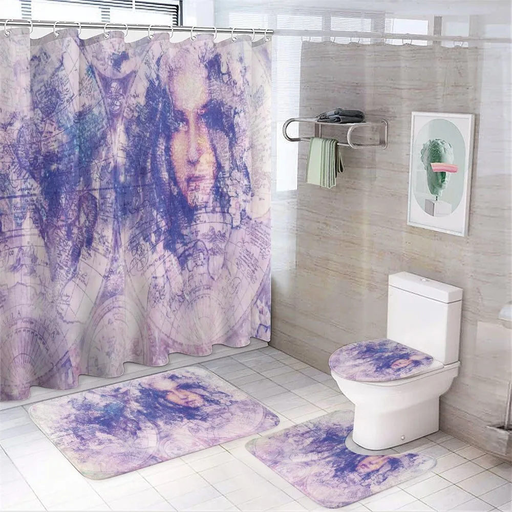 Atlas with a Face of a Woman — 4-Piece Bathroom Set preview