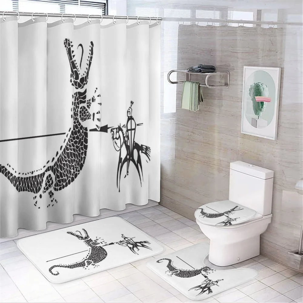 Courageous Man on a Horse — 4-Piece Bathroom Set preview