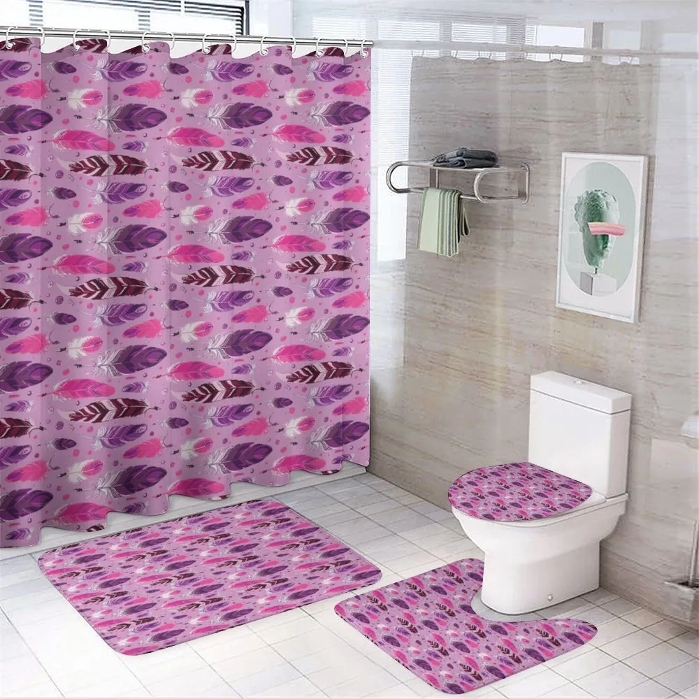 Quills Native Folk Elements — 4-Piece Bathroom Set preview