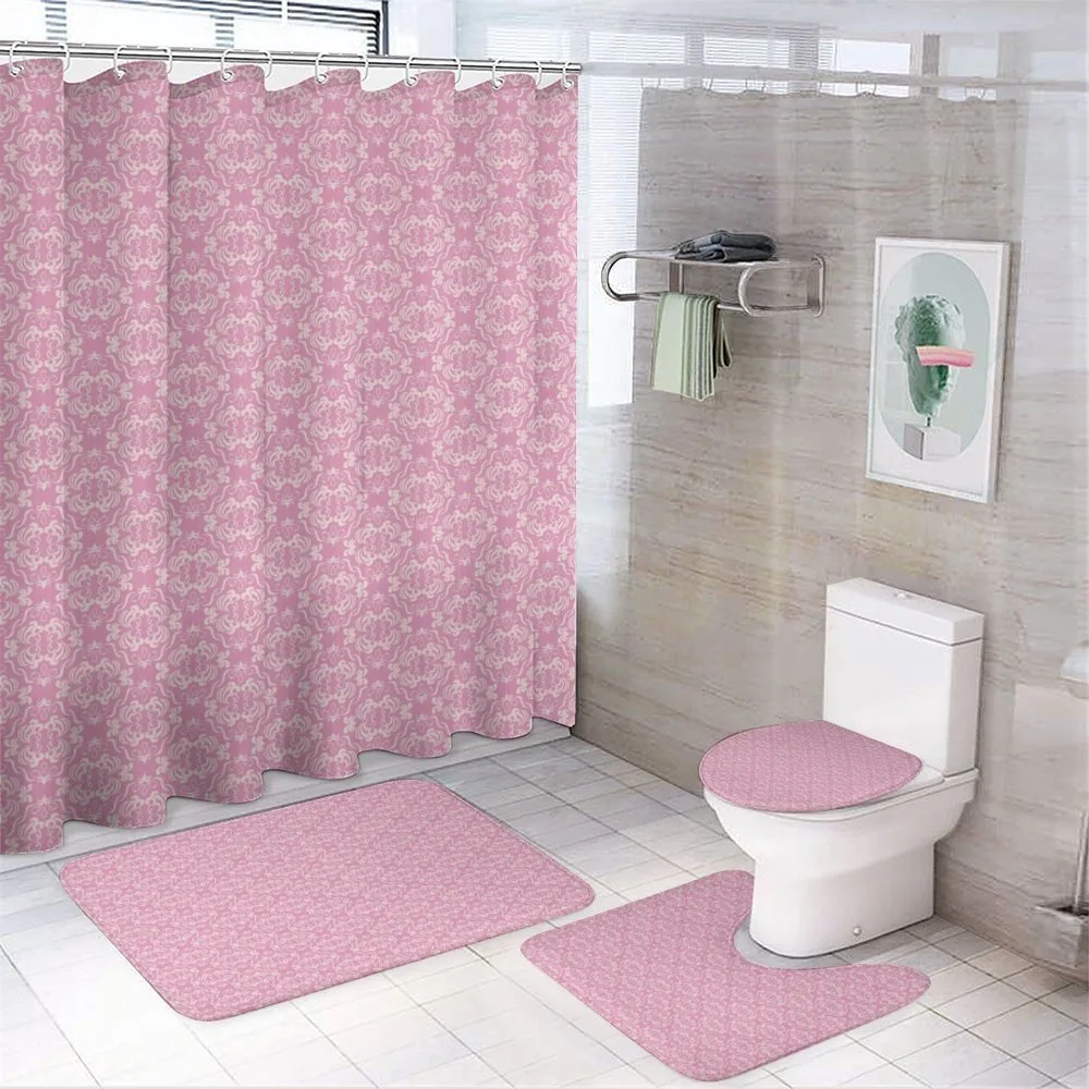 Abstract Curvy Romantic — 4-Piece Bathroom Set preview