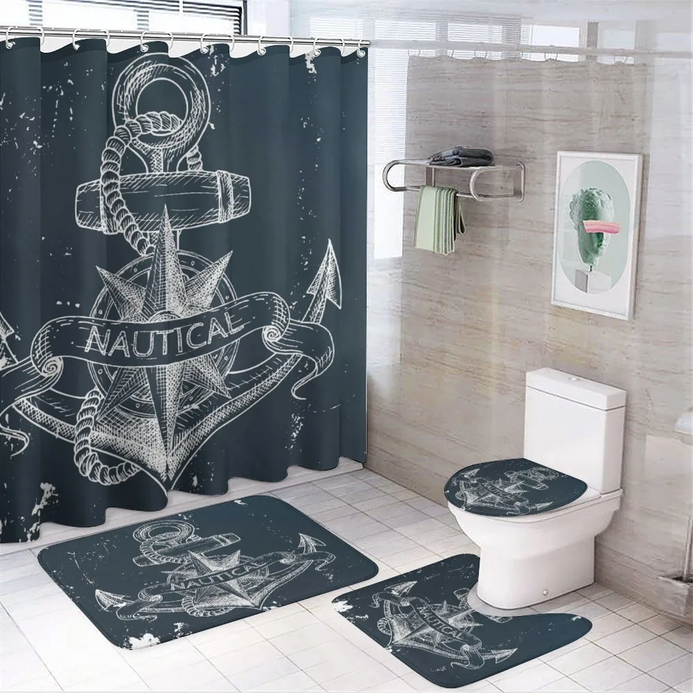 Knot Anchor Compass — 4-Piece Bathroom Set preview