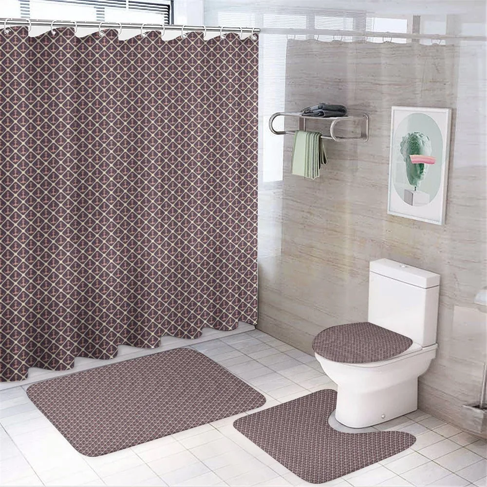 Nautical in Rhombuses — 4-Piece Bathroom Set preview