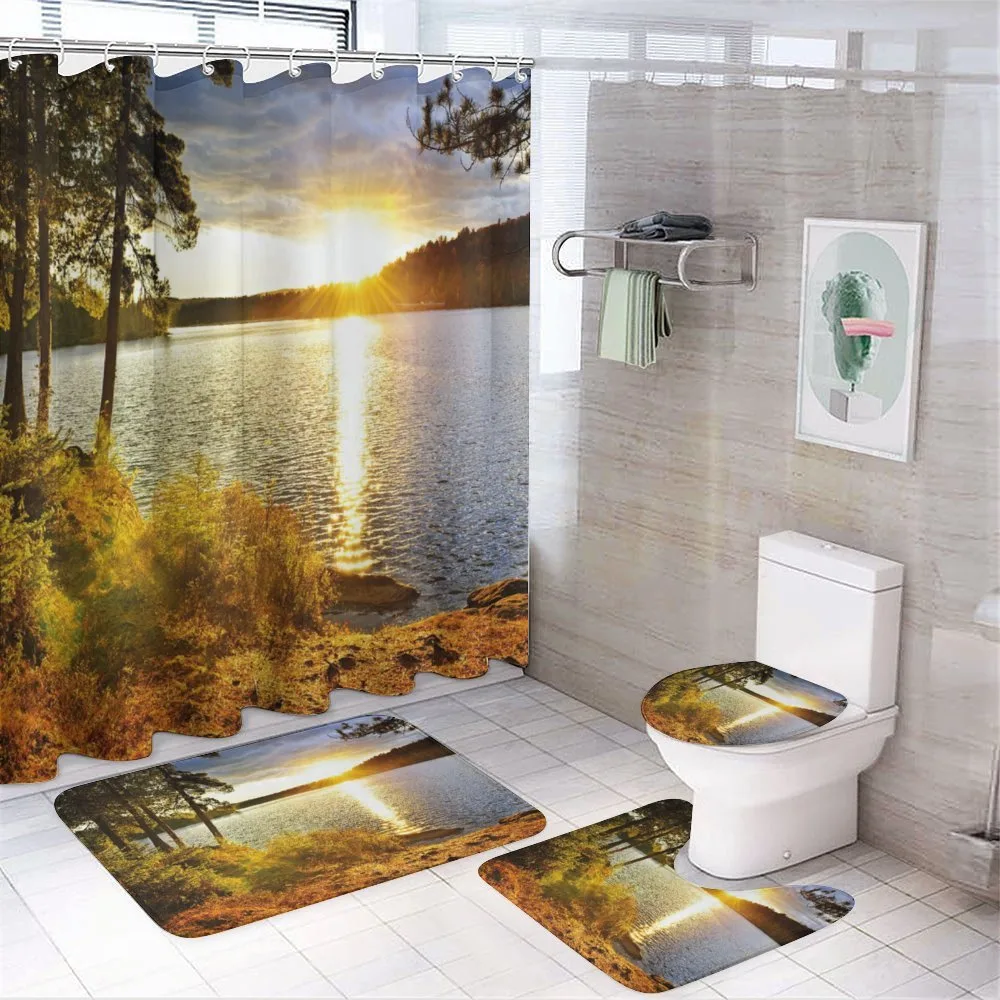 Sunset Forest Canada — 4-Piece Bathroom Set preview
