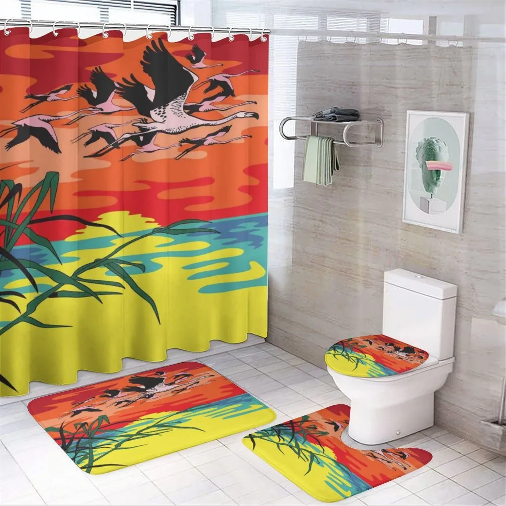 Birds in the Air Art — 4-Piece Bathroom Set preview