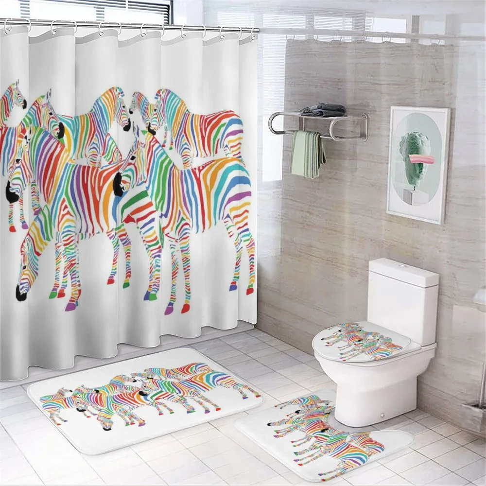 Colorful Animals — 4-Piece Bathroom Set preview