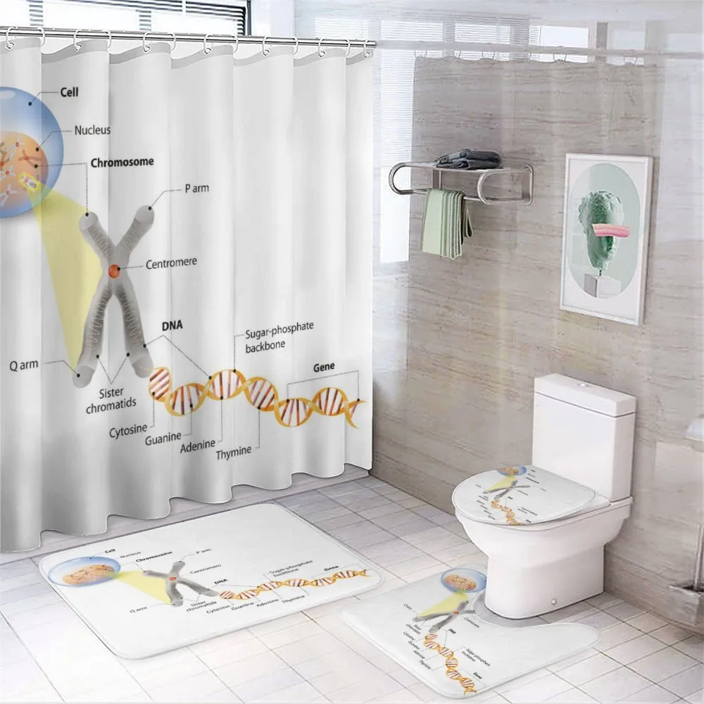 DNA Gene Genome — 4-Piece Bathroom Set preview