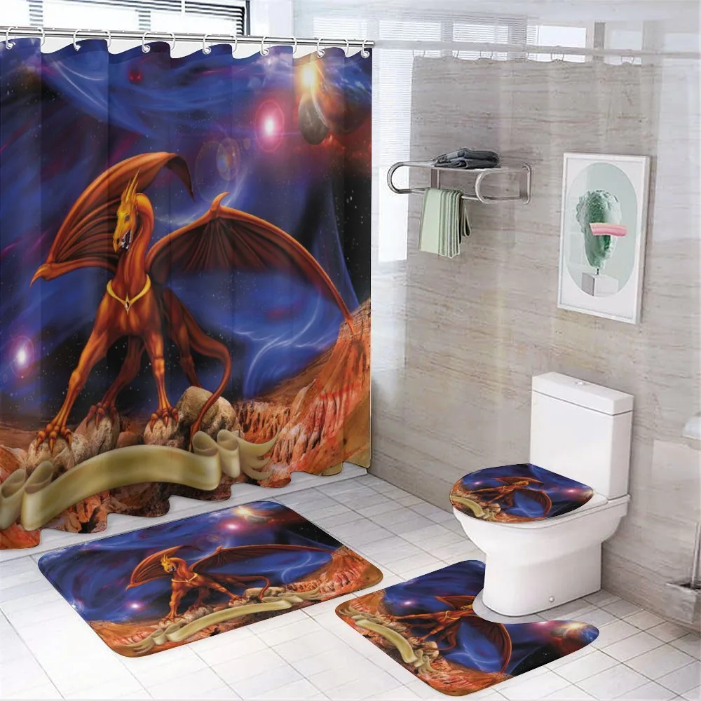 Dragon Knight Cosmos — 4-Piece Bathroom Set preview