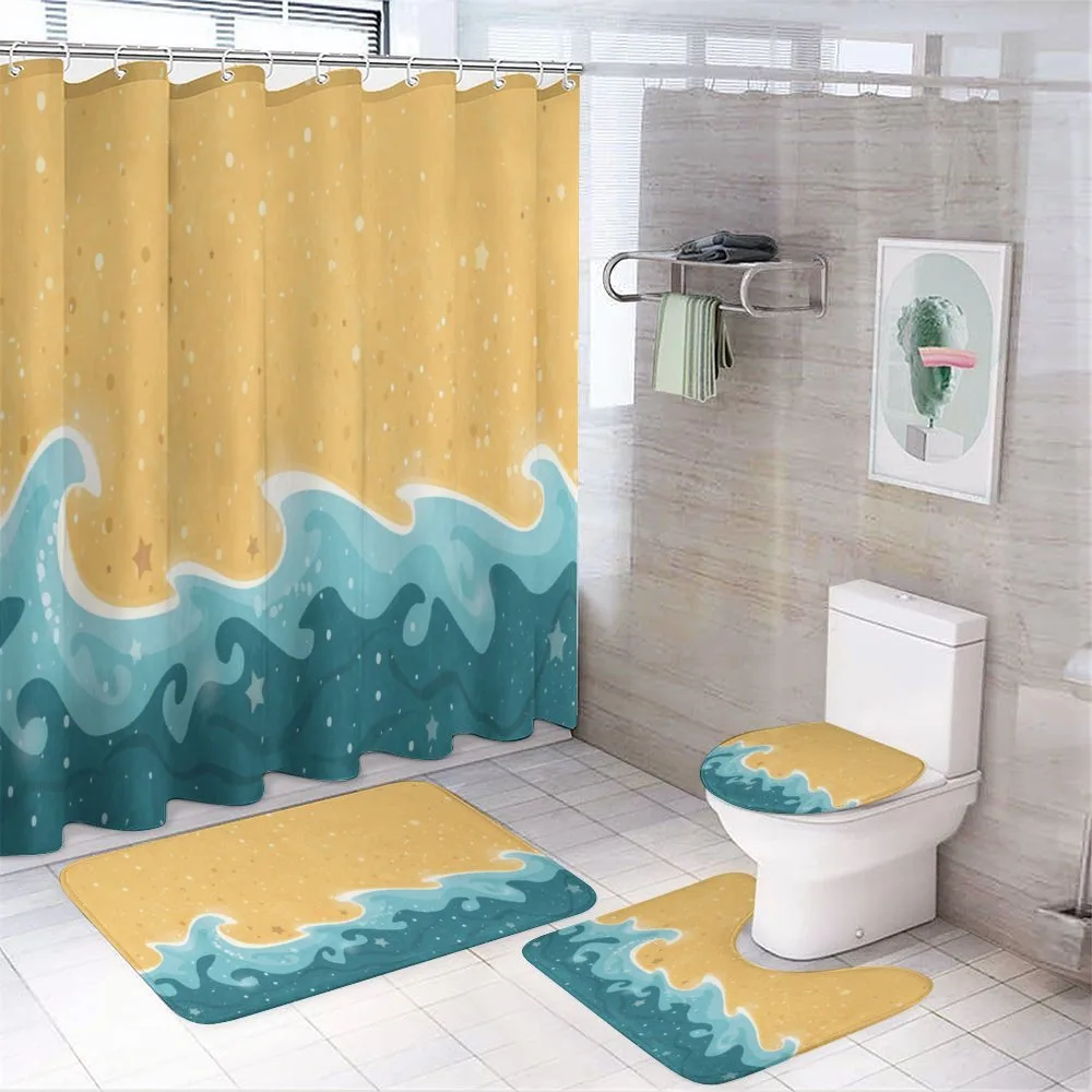 Grange Waves Stars — 4-Piece Bathroom Set preview