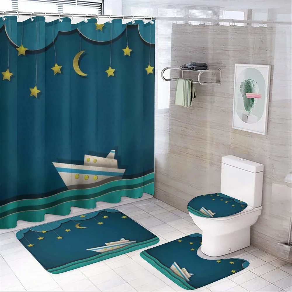Kids Midnight Sea — 4-Piece Bathroom Set preview