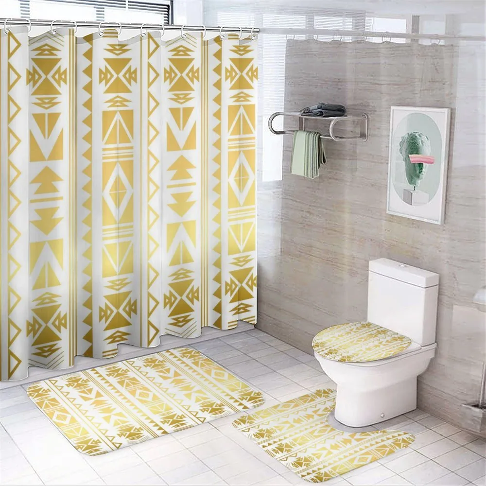 Primitive Ombre Borders 4-Piece Bathroom Set product video