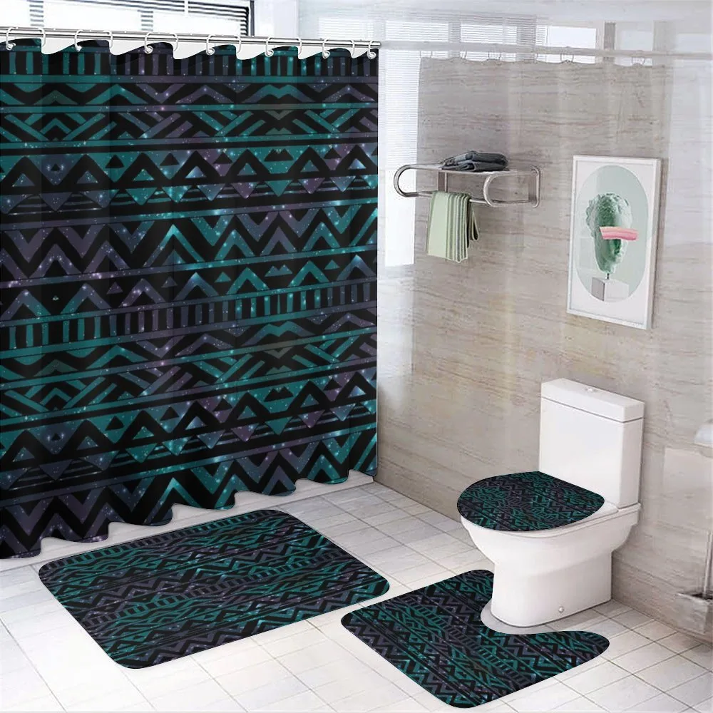 Space Themed Arrows — 4-Piece Bathroom Set preview