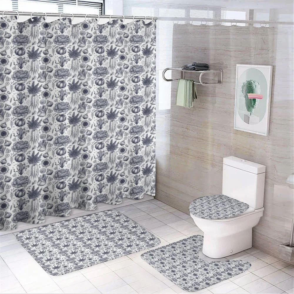 Autumn Harvest Food Art — 4-Piece Bathroom Set preview