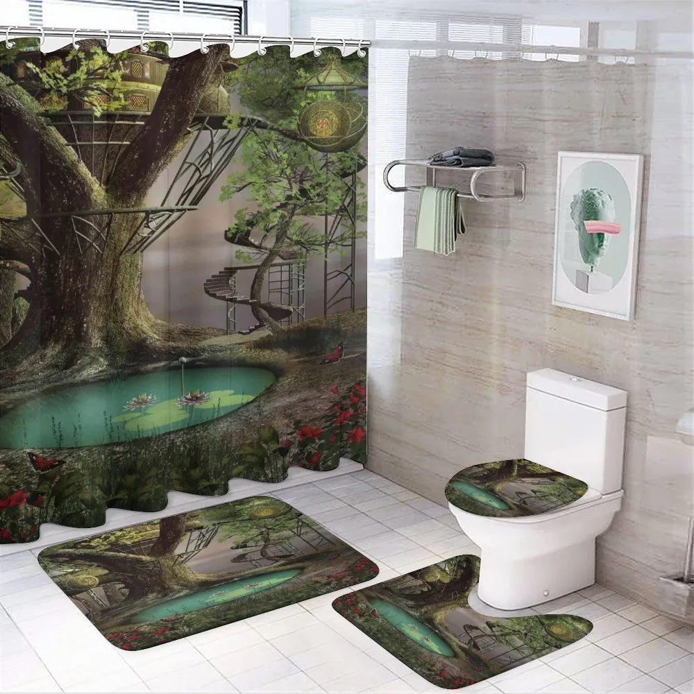 Enchanted Tree Fort Pond — 4-Piece Bathroom Set preview