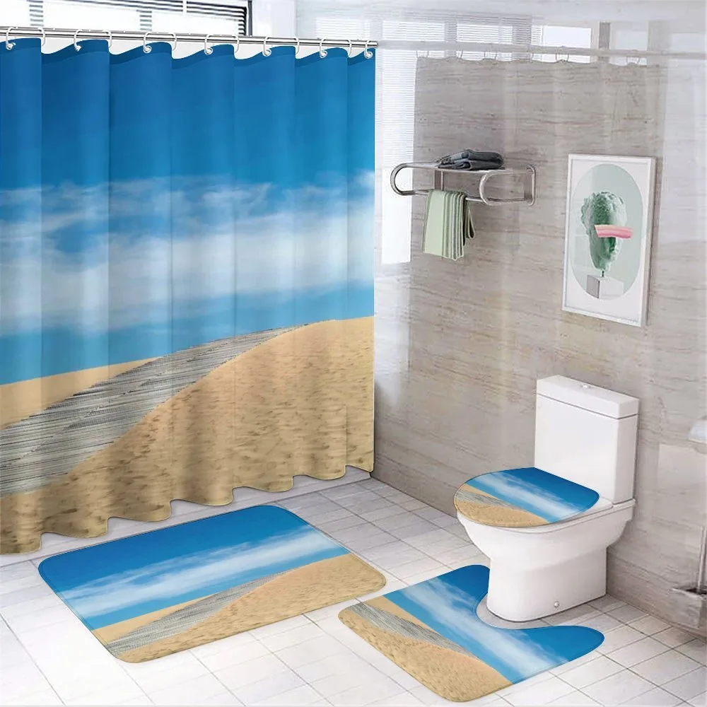 Path over Golden Sand — 4-Piece Bathroom Set preview