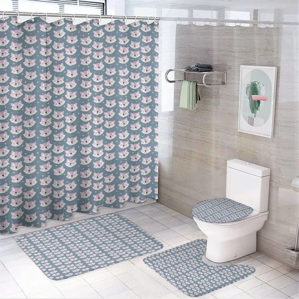 Sleeping Fox Sky Stars — 4-Piece Bathroom Set preview