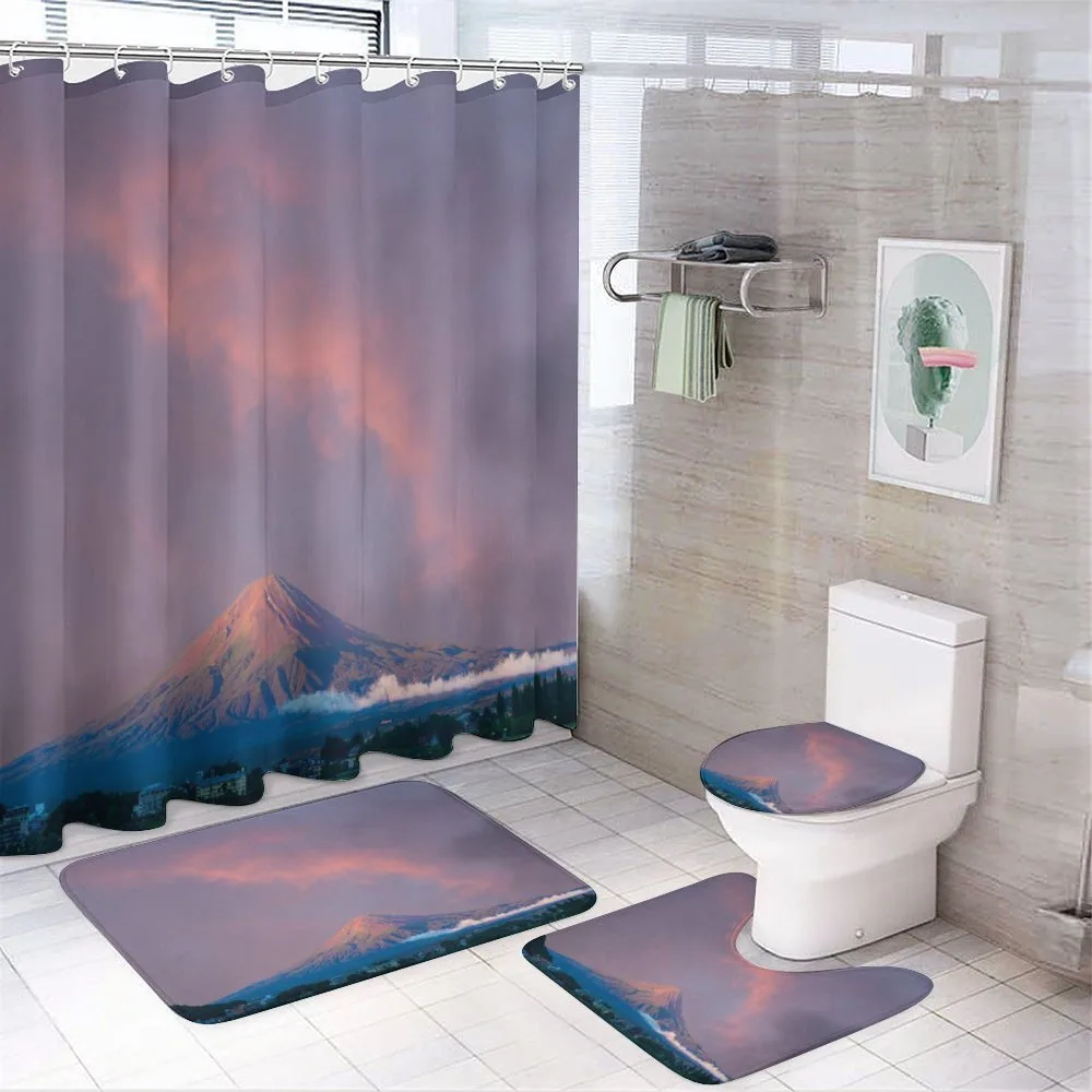 Sunrise Beams Volcanic Region — 4-Piece Bathroom Set preview