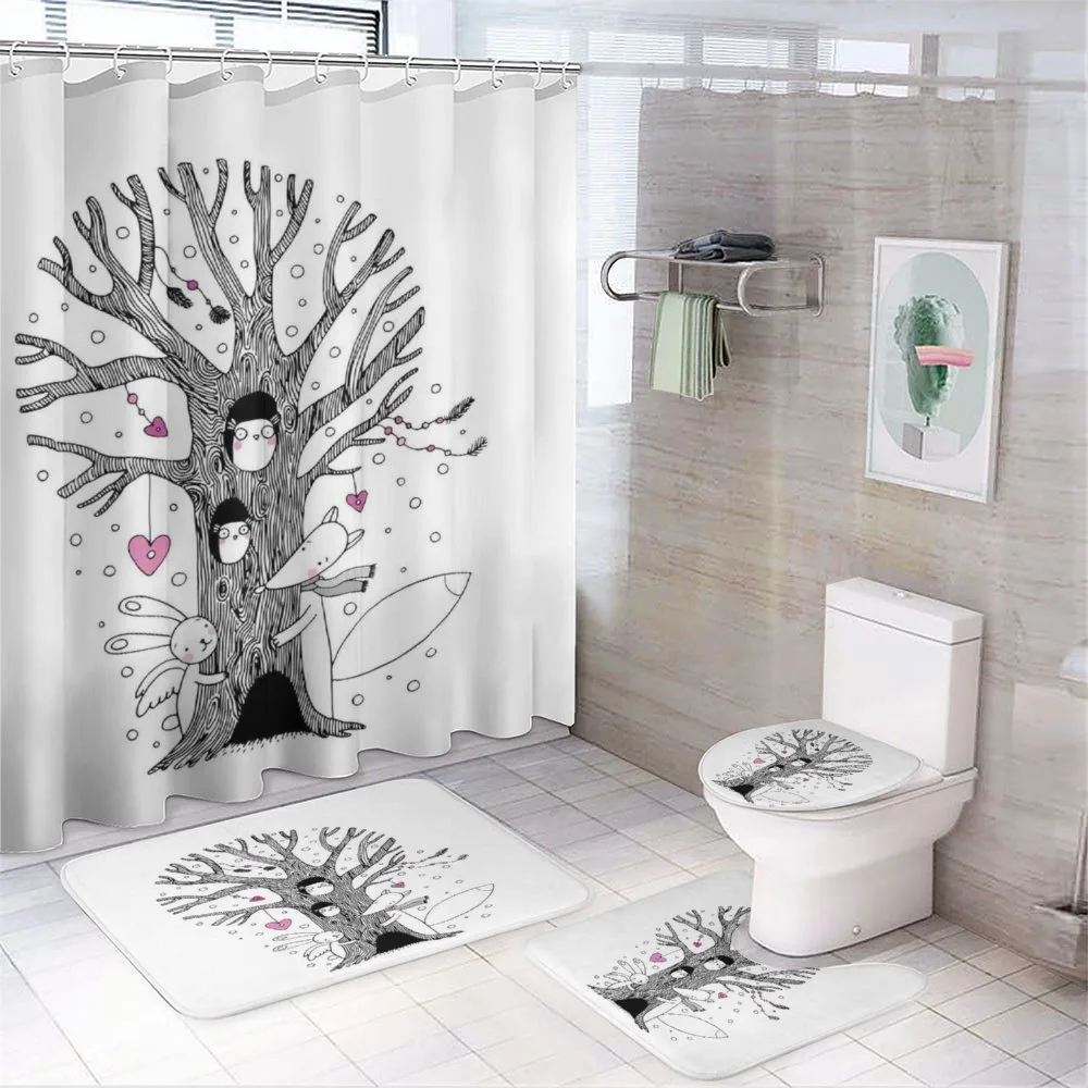Tree Playing Children — 4-Piece Bathroom Set preview