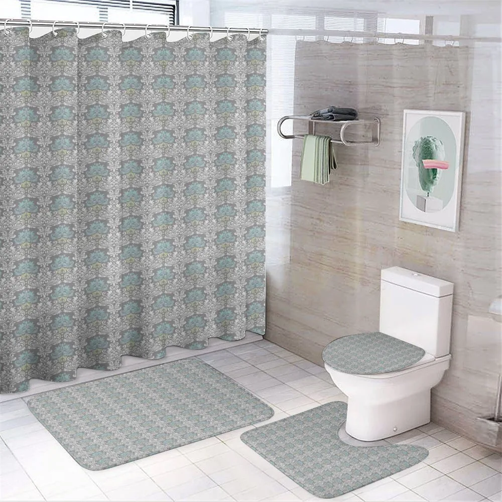 Vintage Curly Foliage — 4-Piece Bathroom Set preview