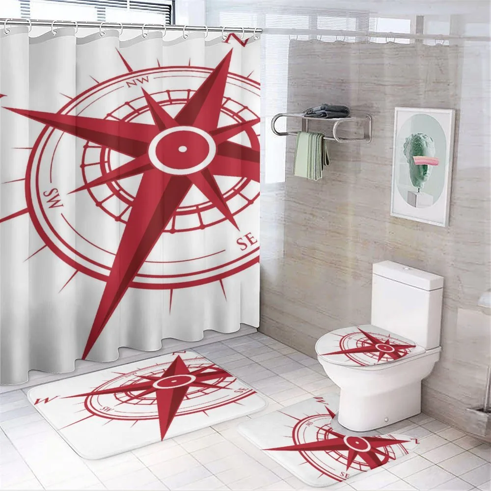Angle Drawn Navigate Star — 4-Piece Bathroom Set preview