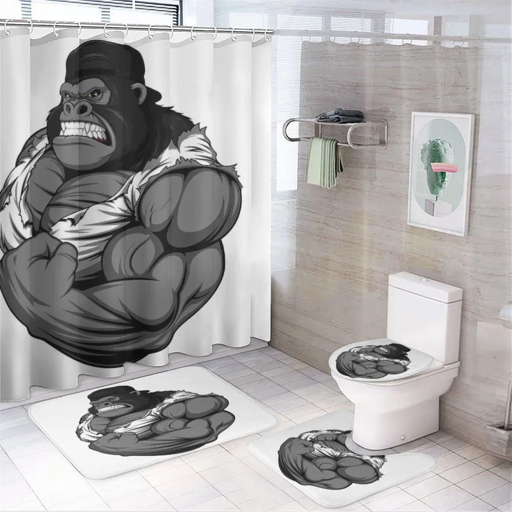 Animal Athlete Gorilla 4-Piece Bathroom Set product video
