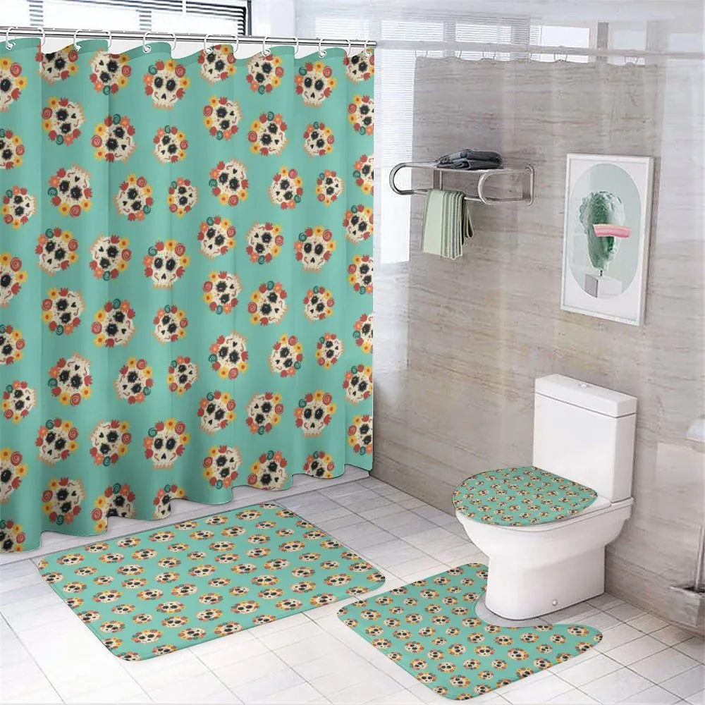 Latin American Skulls — 4-Piece Bathroom Set preview
