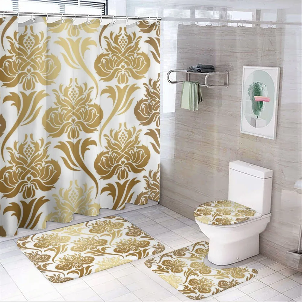 Ombre Abstract Floral — 4-Piece Bathroom Set preview