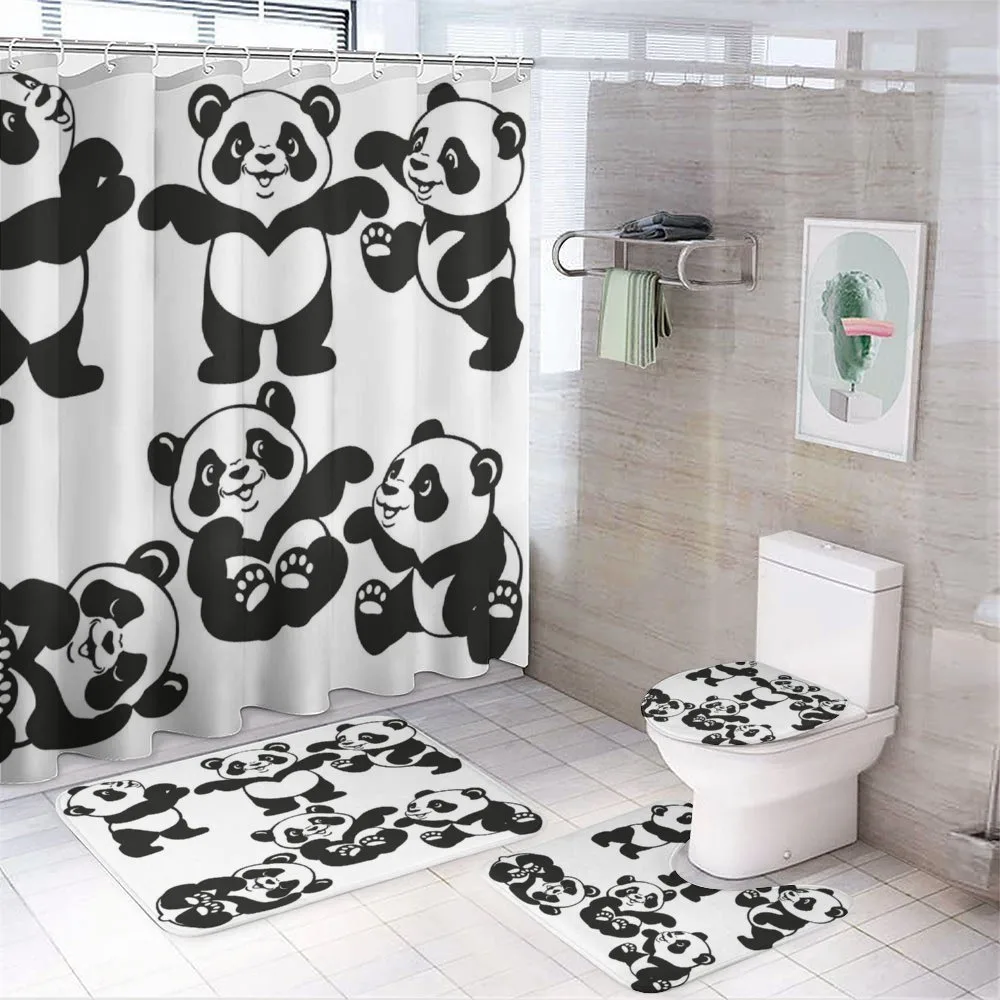 Playful Panda Bear Zoo — 4-Piece Bathroom Set preview