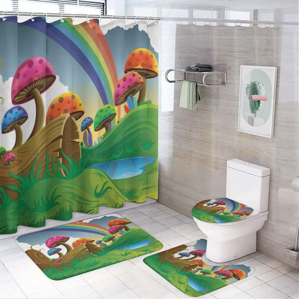 Sunny Playful Foliage — 4-Piece Bathroom Set preview