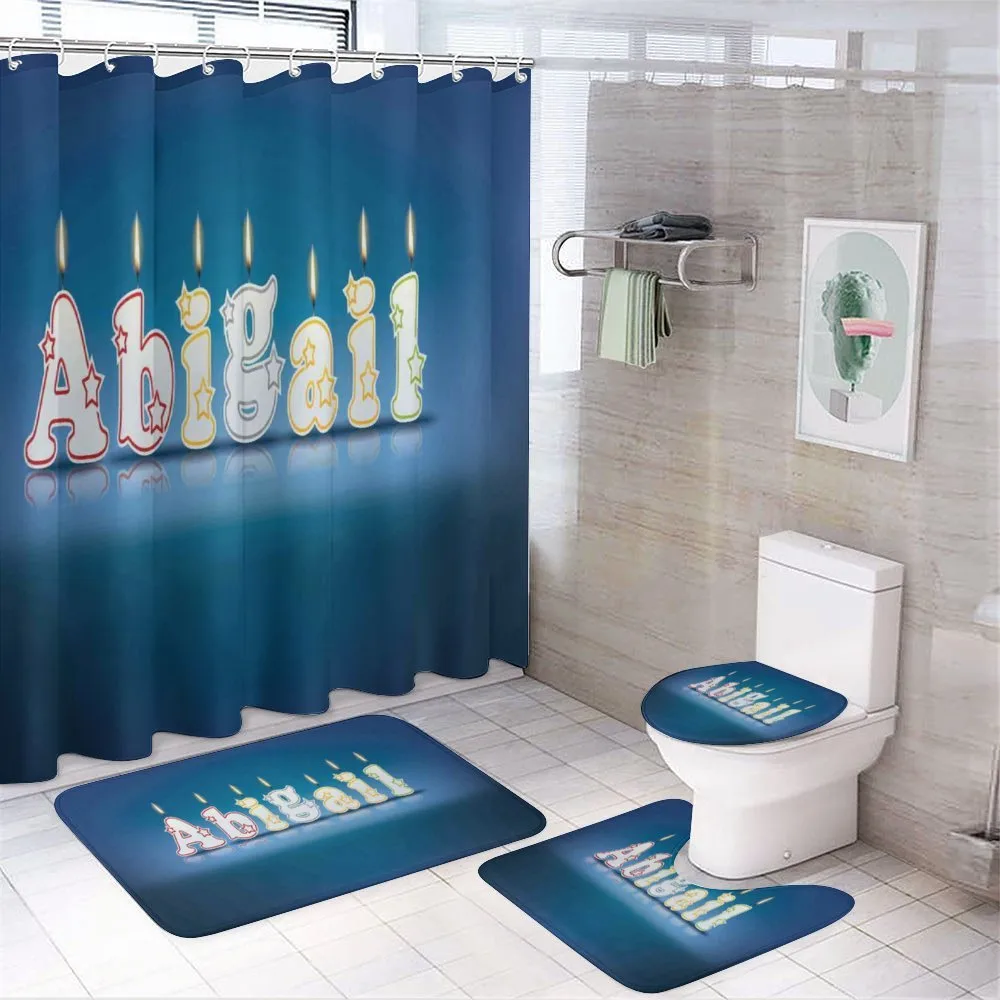 Alphabet Cake Topping — 4-Piece Bathroom Set preview