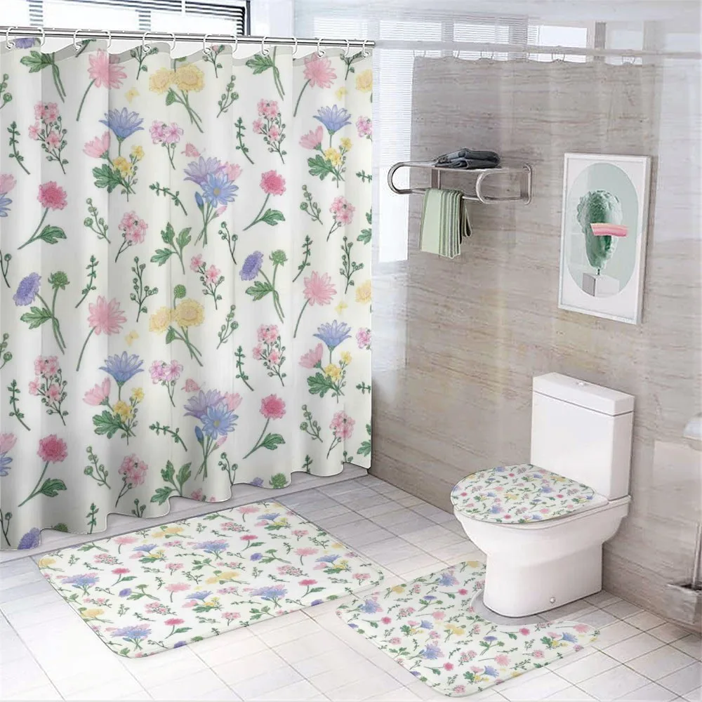 Botanical Herbs Nature 4-Piece Bathroom Set product video