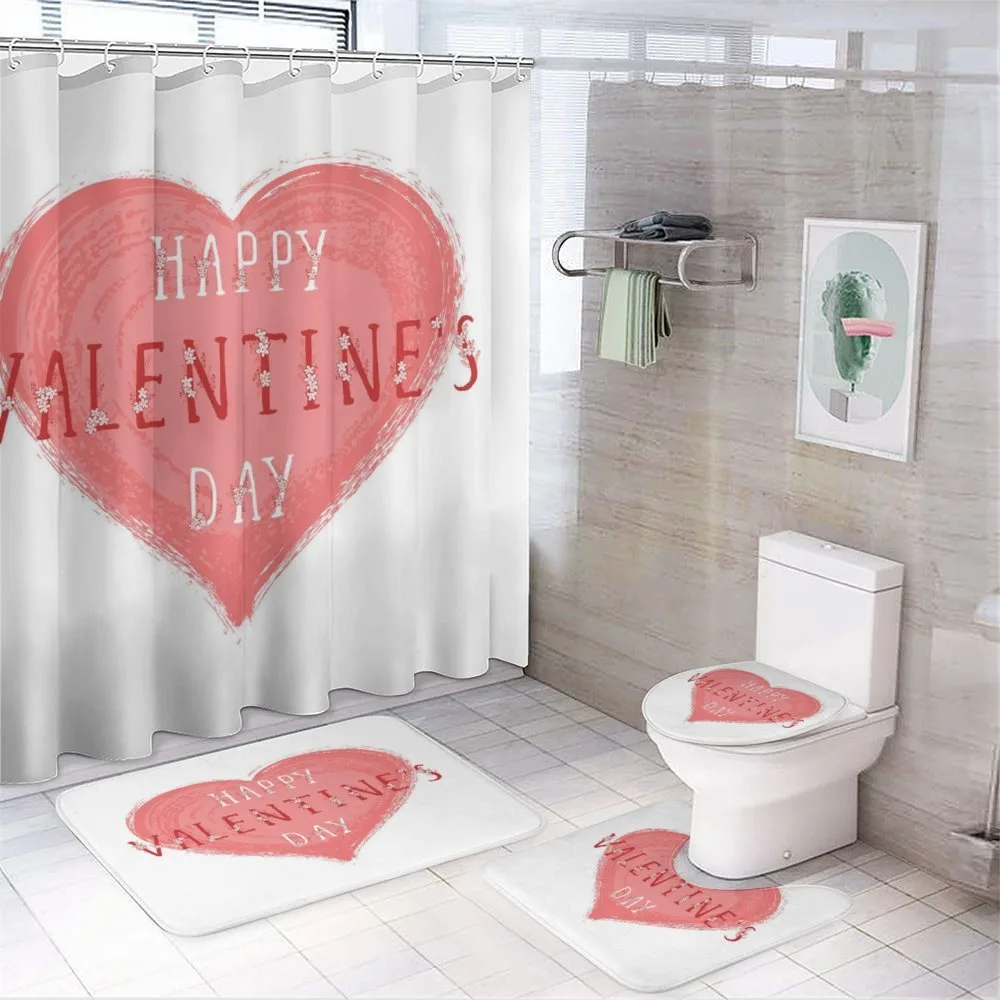 Floral Love Words — 4-Piece Bathroom Set preview