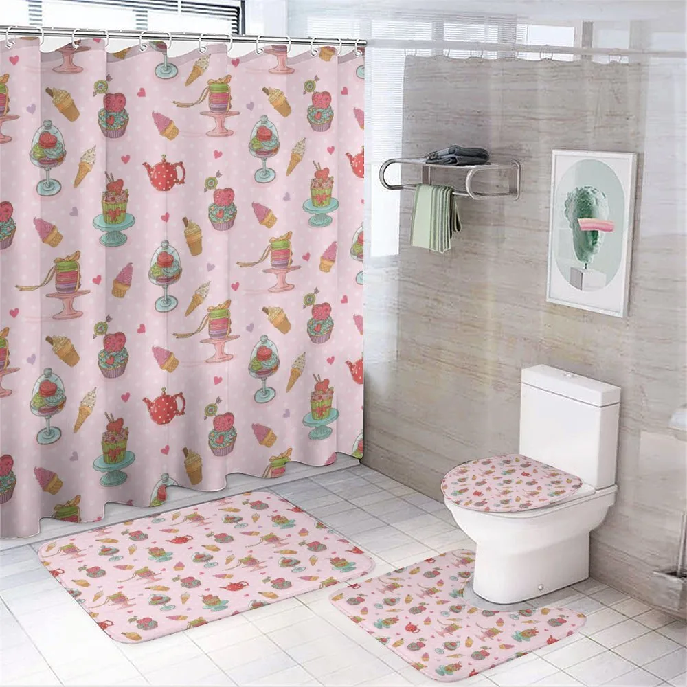 Teapots Cookies — 4-Piece Bathroom Set preview