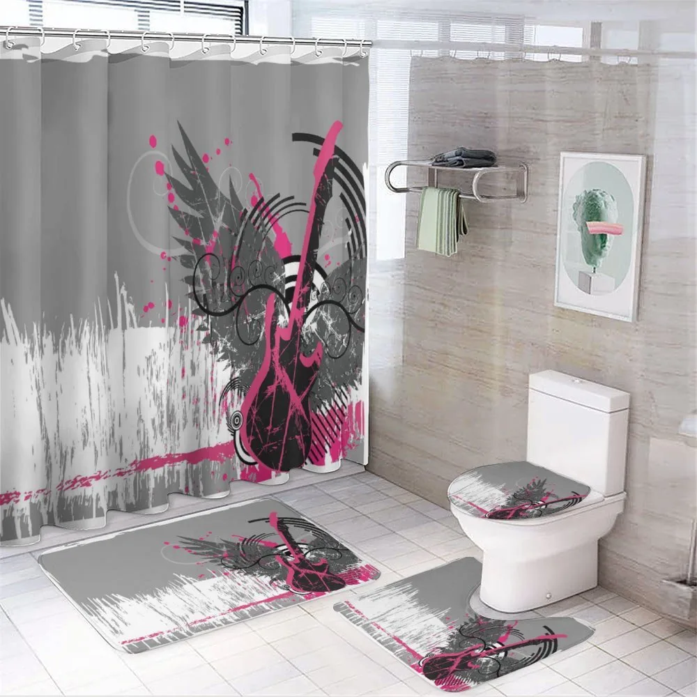 Emo Rock Trippy Grunge — 4-Piece Bathroom Set preview