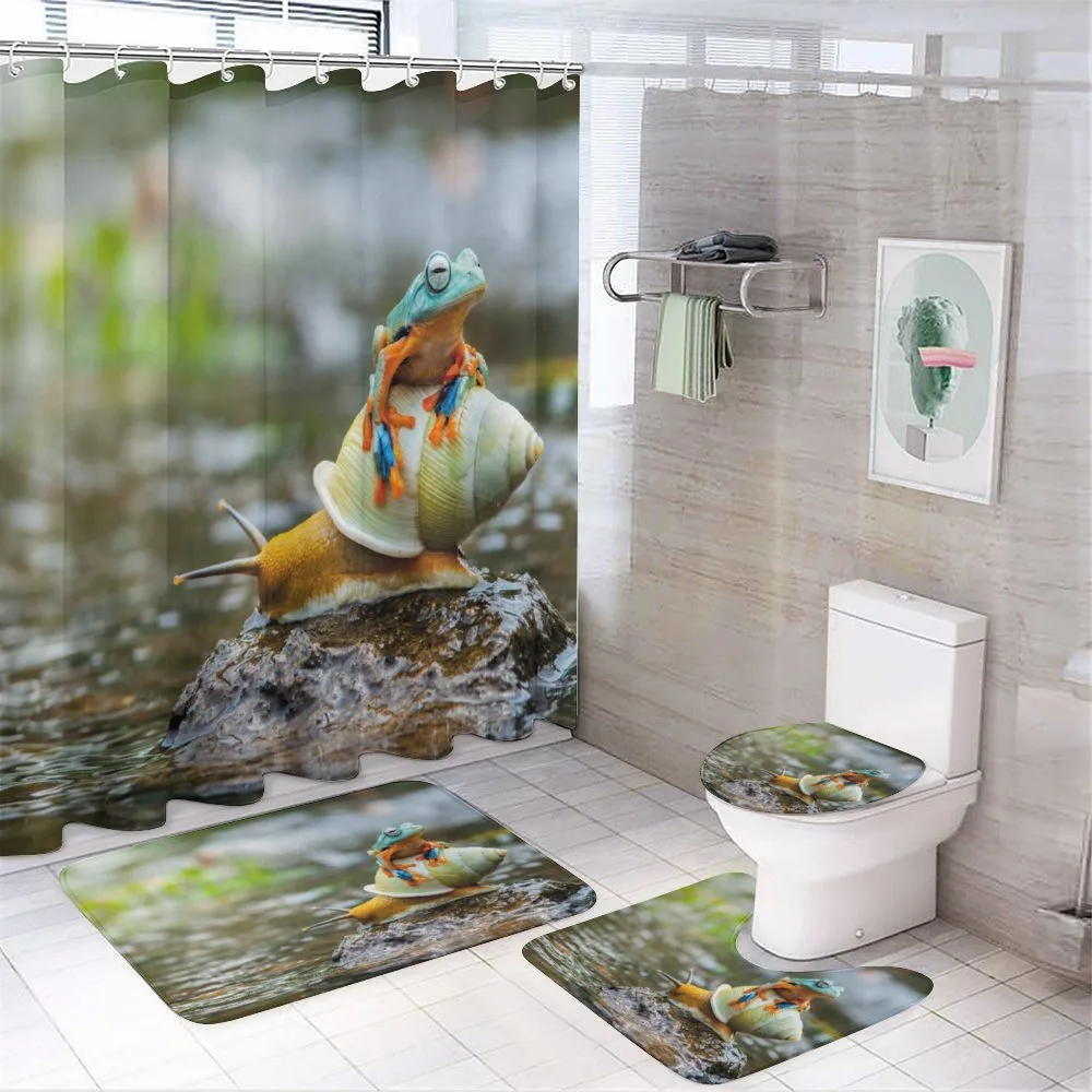 Frog Above the Snail — 4-Piece Bathroom Set preview