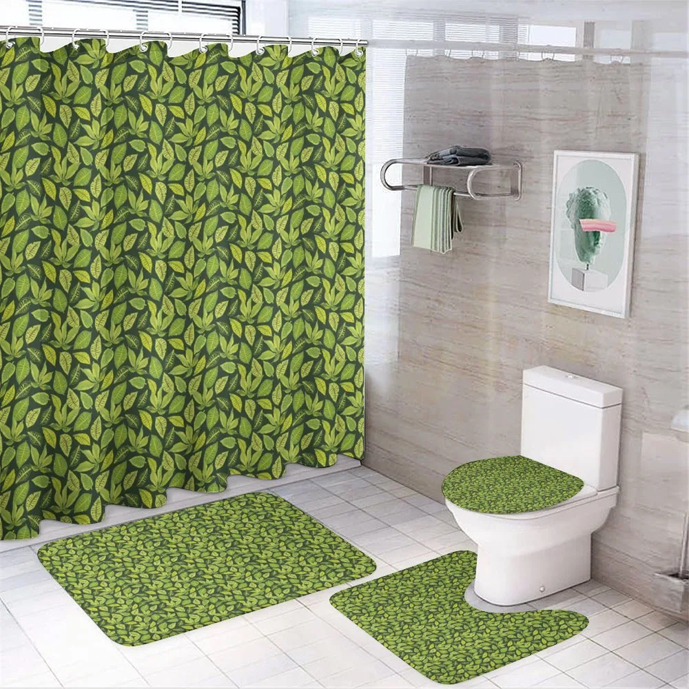Hawaiian Forest Plants Art — 4-Piece Bathroom Set preview